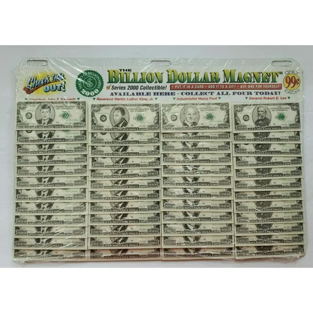 The Billion Dollar Magnet Store Display with Kennedy / MLK / Ford /Lee New U106